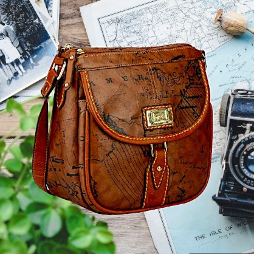 B.O.C Oakfield Crossbody Satchel Bag | Vinyl and Polyester